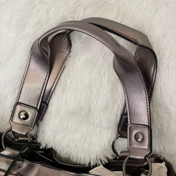 Juicy Couture Vintage Dreams Daydreamer Tote Bag Liquorice Gun Metal Rare NWT - Picture 4 of 8